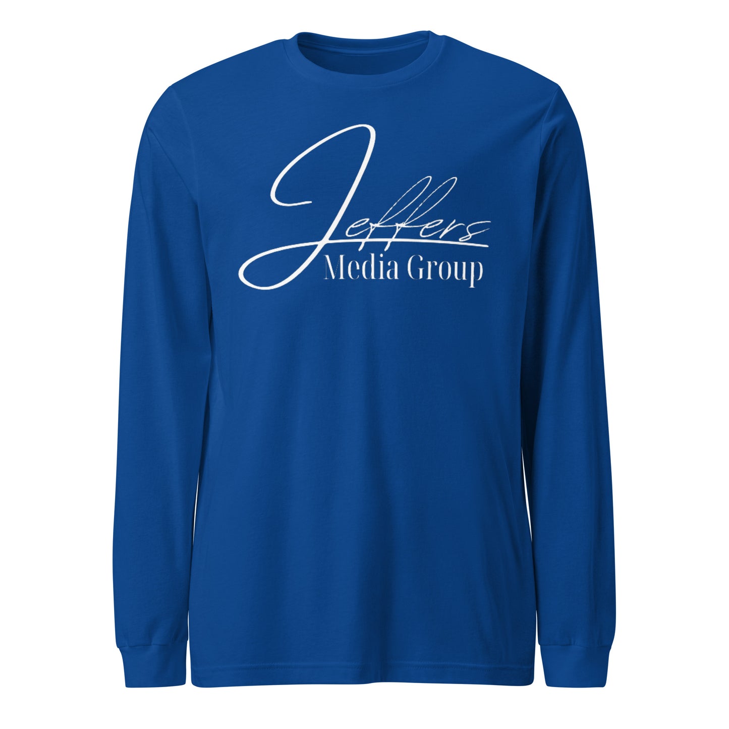 Weißes Langarm-T-Shirt der Jeffers Media Group